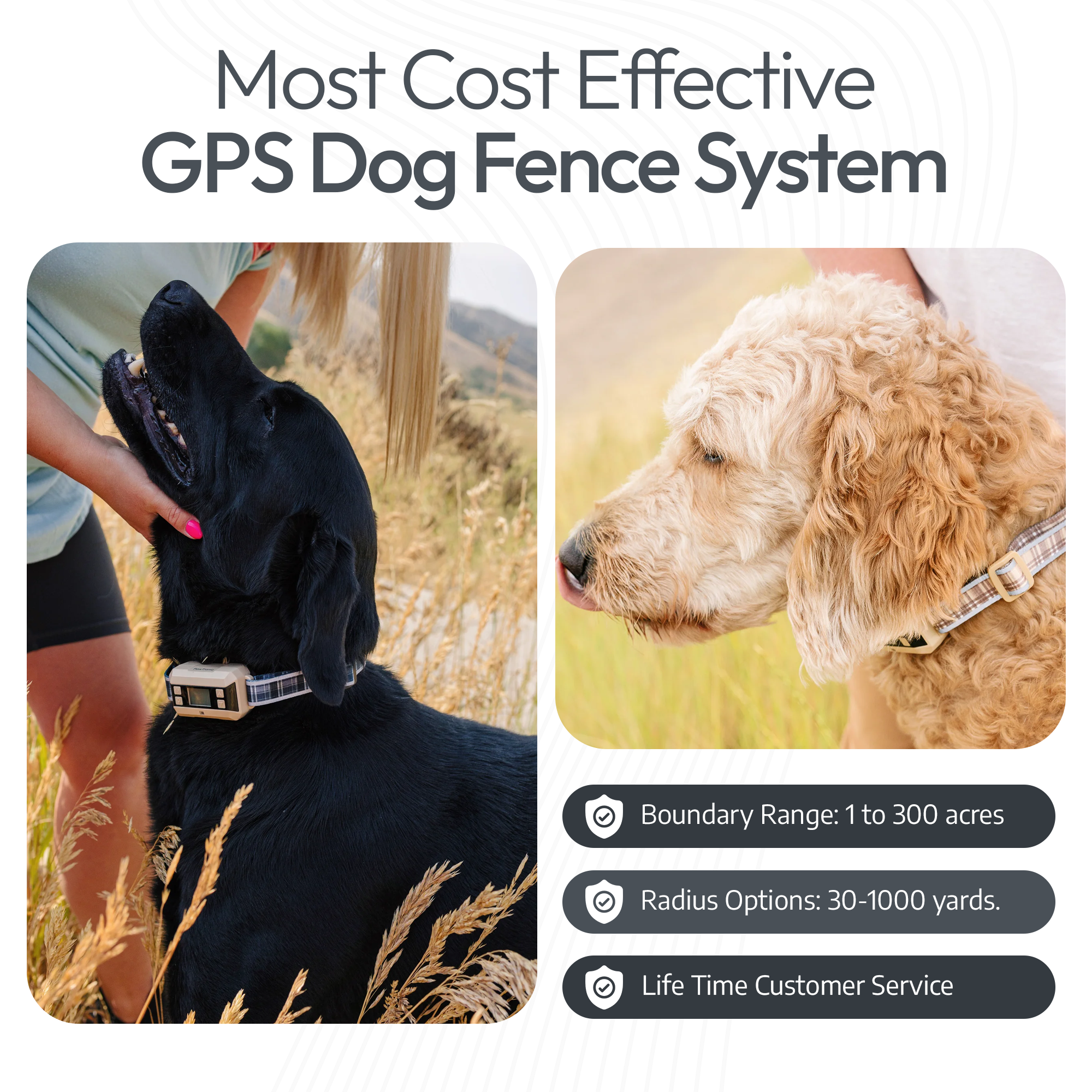 PawTronic Classic Wireless Dog Fence - GPS Dog Fence Collar