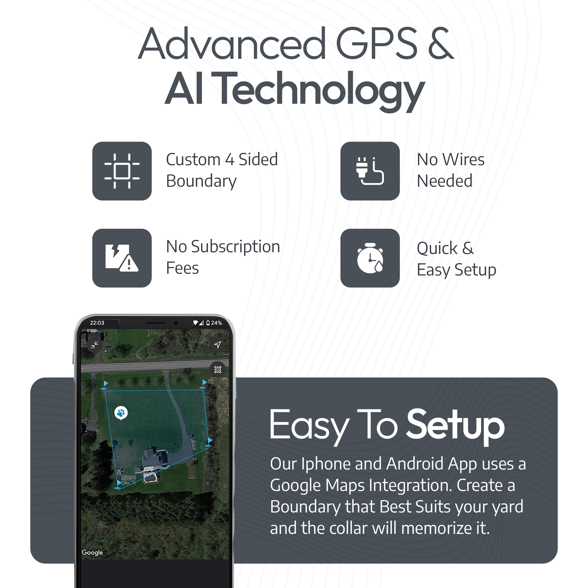 PawTronic Pro Series GPS Dog Fence Features