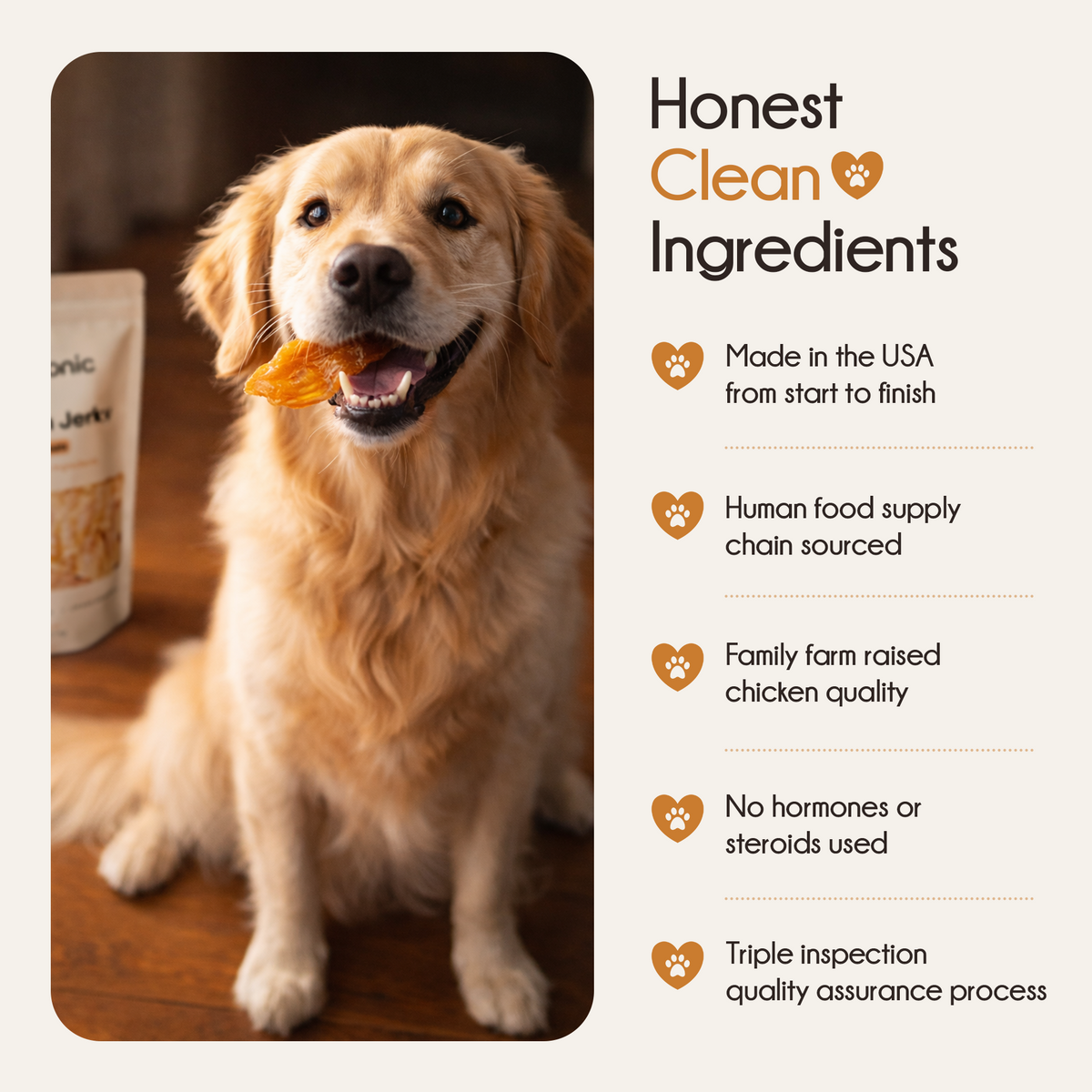 All Natural Chicken Jerky Pouch