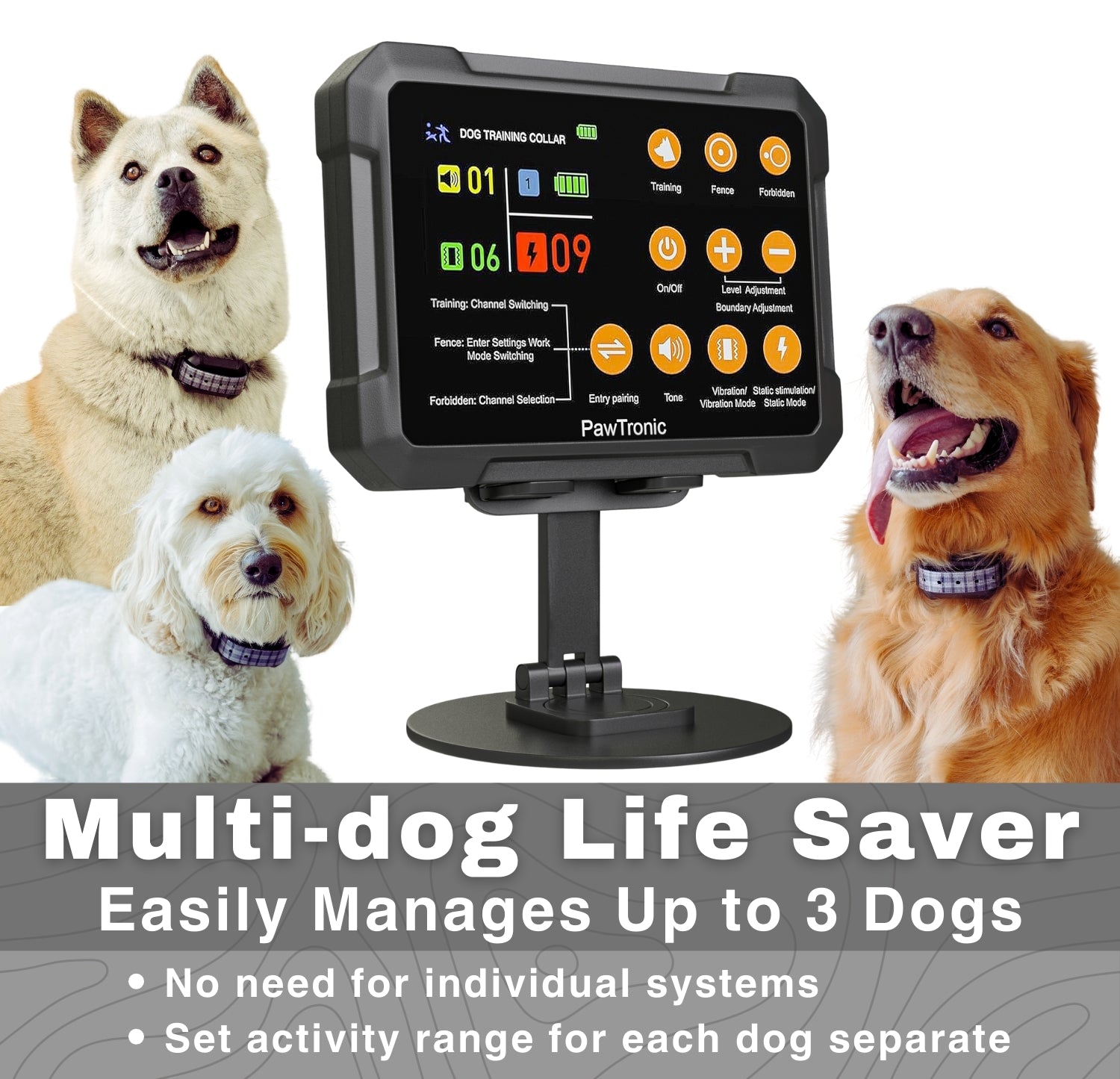 PawTronic Hybrid Series Extra Collar Receiver (Only Works with Hybrid Series)