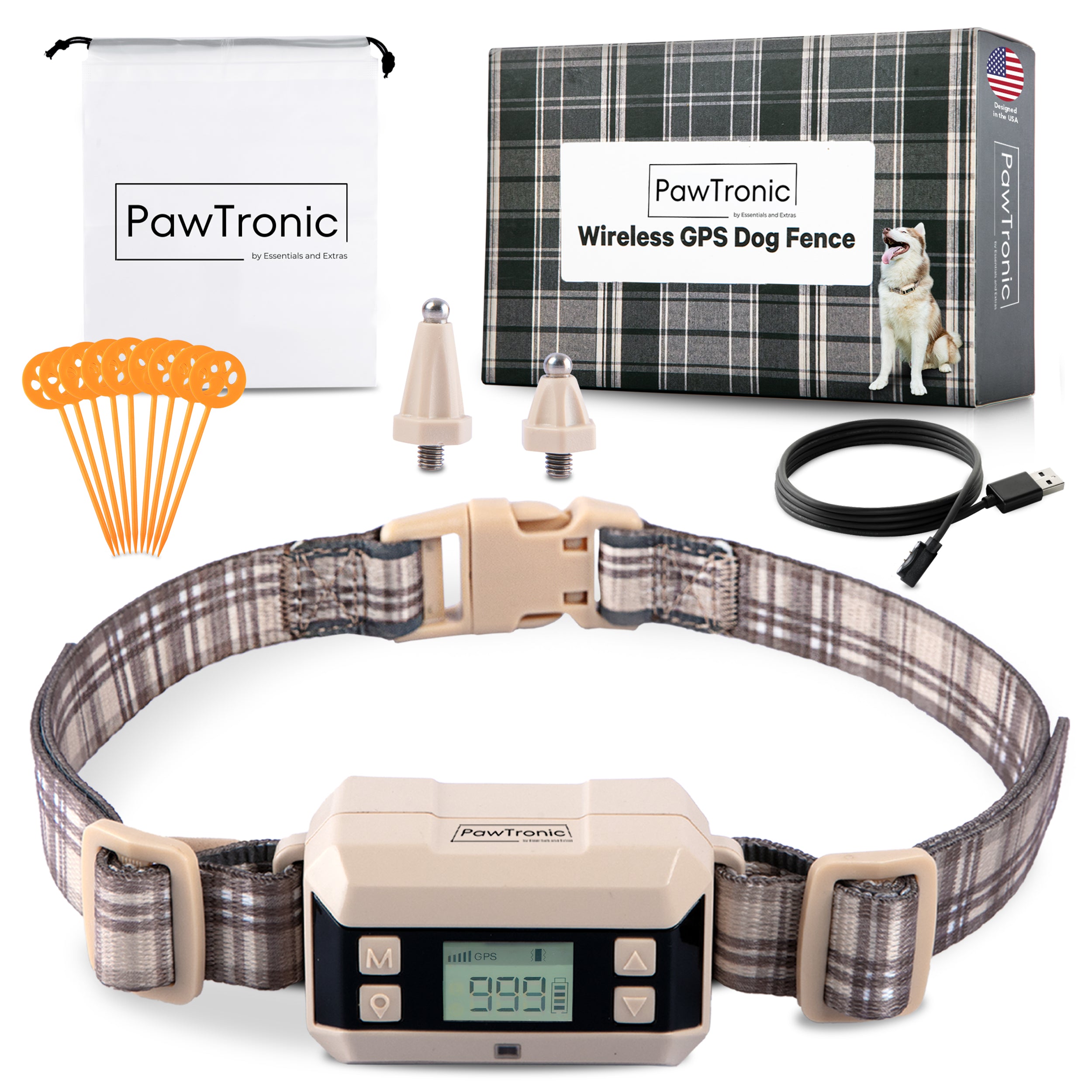 PawTronic Classic Wireless Dog Fence - GPS Dog Fence Collar