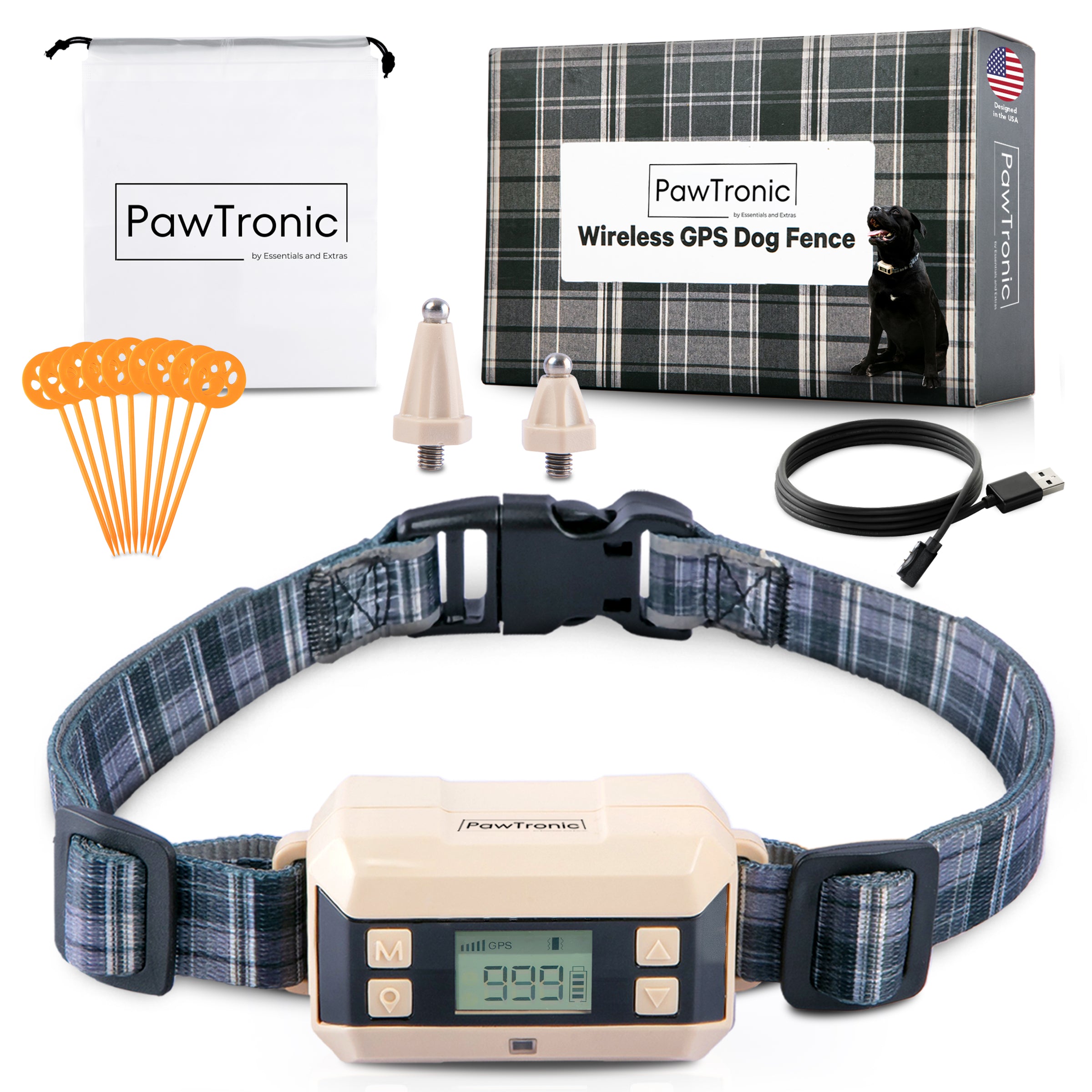 PawTronic GPS Dog Fence Collar - Wireless Dog Collar