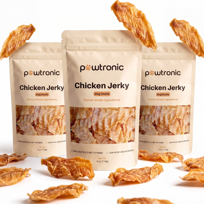 Natural Chicken Jerky Dog Treats 3 Pack